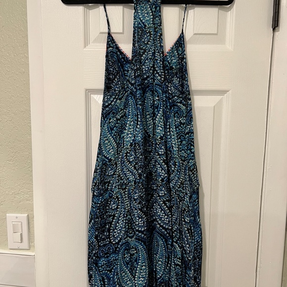 Nanette Lepore - Indigo Paisley Mini Dress Halter Beach Coverup - Picture 8 of 10